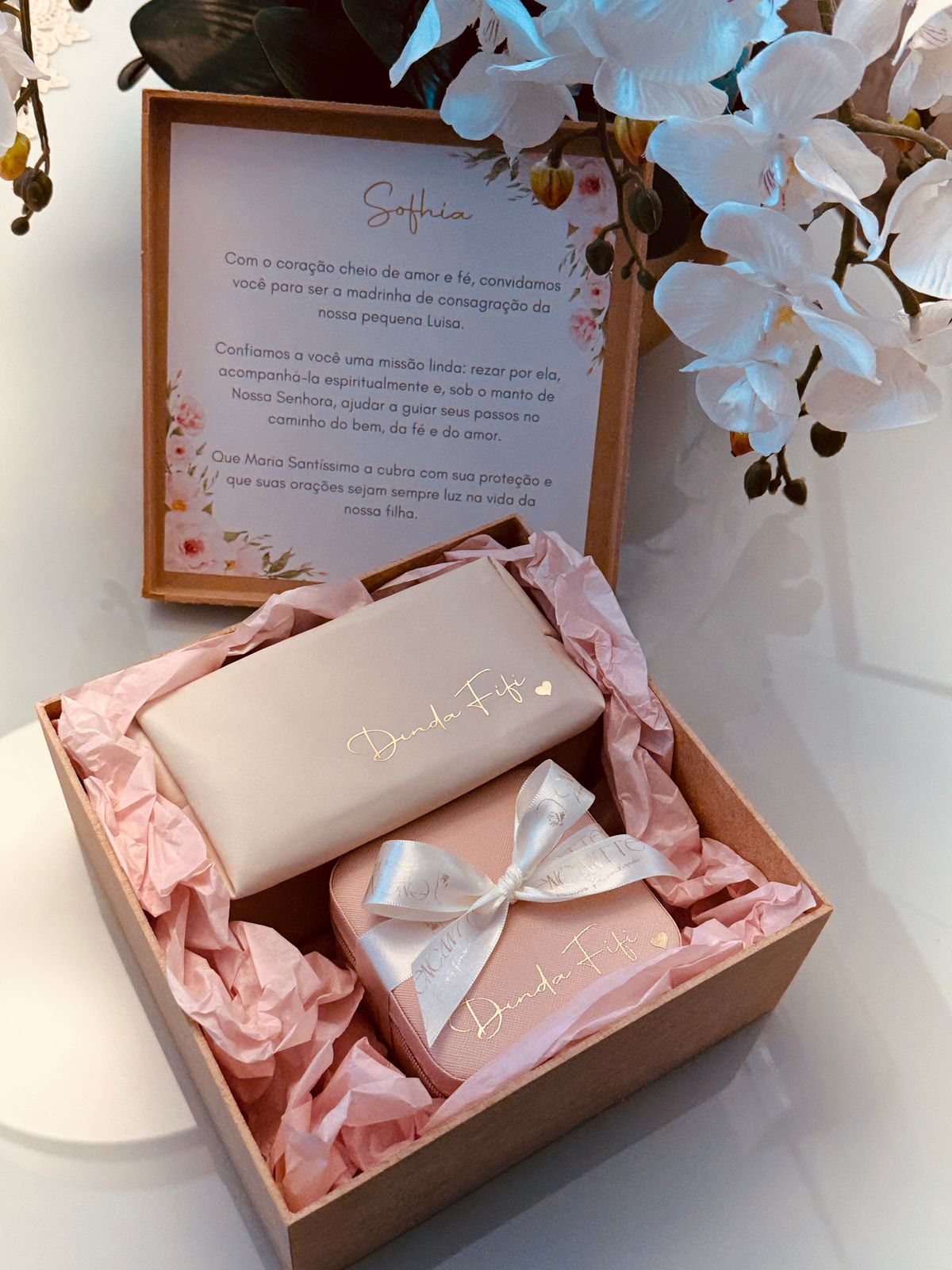 Kit Convite Porta Joias + Necessarie