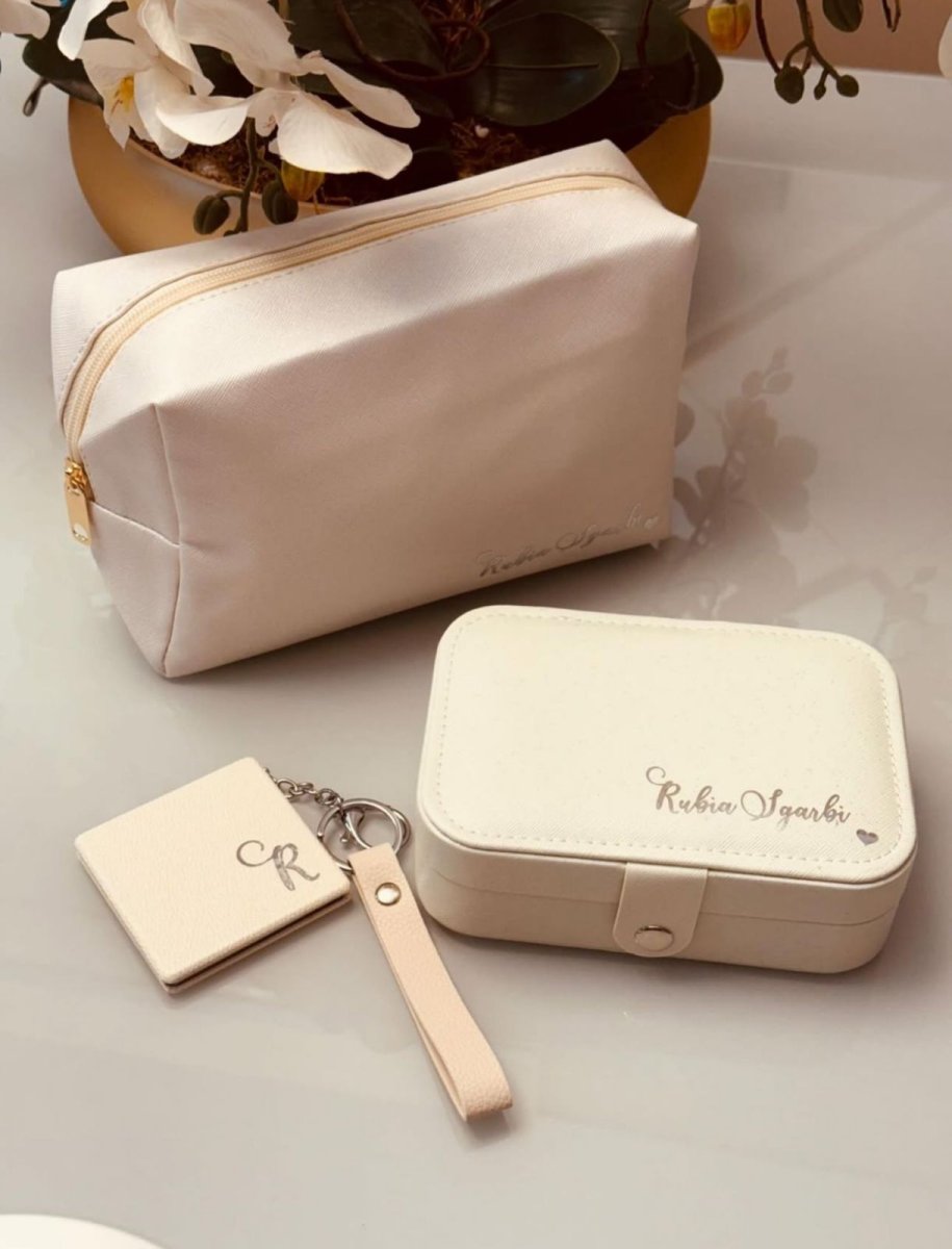 Kit Necessarie Grande+ Porta Joias Grande + Chaveiro Espelho 