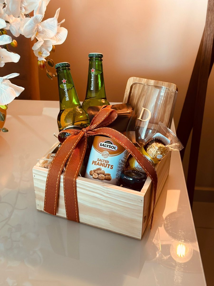 kit cerveja com petisqueira
