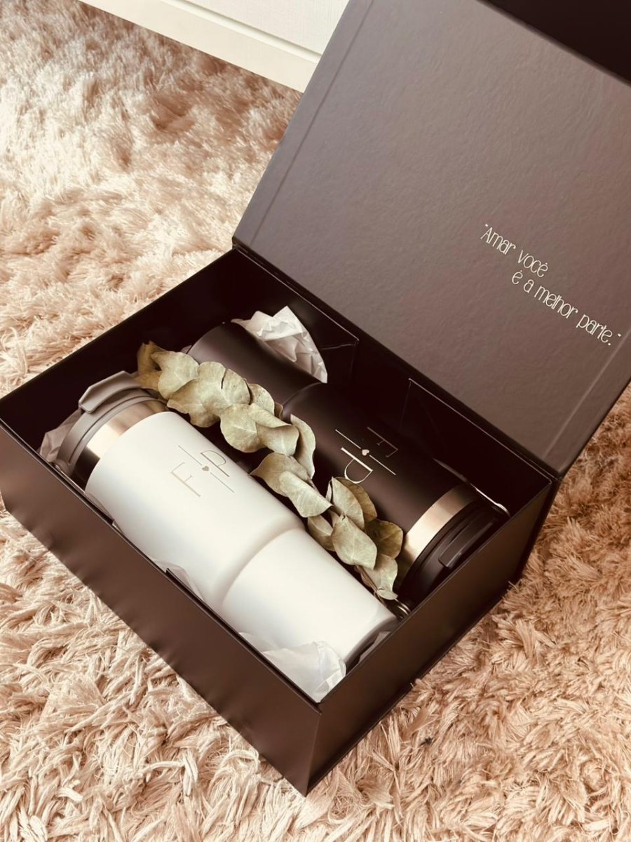 Kit com 2 garrafas térmicas